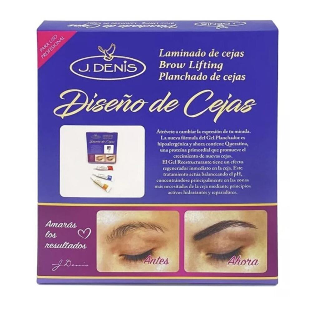 J. Denis Kit de Laminado Cejas Profesional-Planchado de Cejas-Eyebrow Design Kit